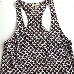 Joie Drew Elephant Print Silk Racerback